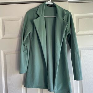 Prettylittlething teal blazer